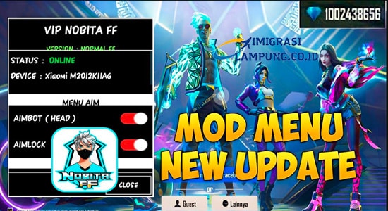 Download VIP Nobita FF Mod Apk  (Unlimited Coin) Terbaru 2022