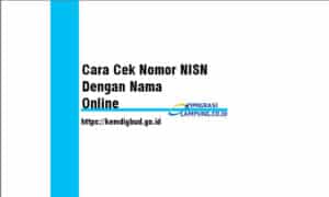 Cara Cek NISN Siswa Dengan Nama Secara Online