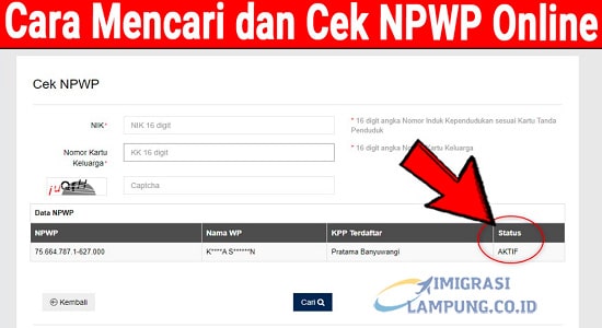 Cara Cek NPWP Dan Dapatkan NPWP Dengan KTP Secara Online