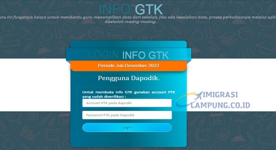 Cara Cek Info GTK Terbaru Tahun Ajaran 2022